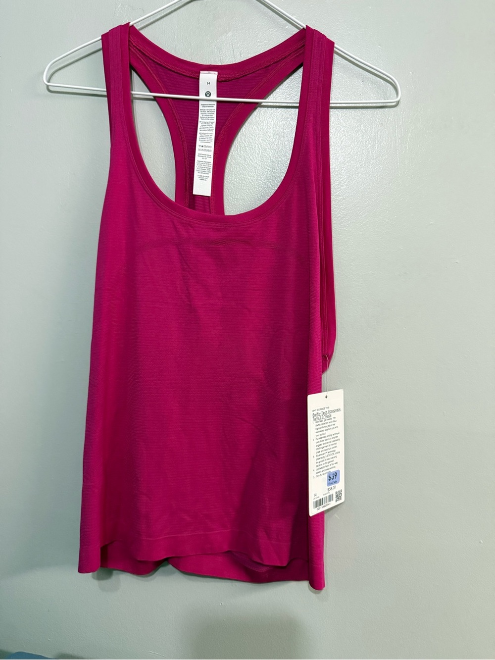 lululemon athletica Magenta Racerback Tank